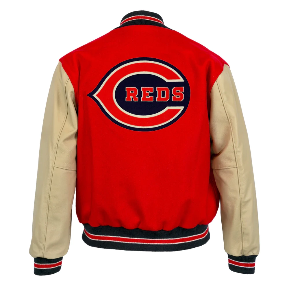 Cincinnati Reds Letterman 1940 Authentic Wool Varsity Jacket - Image 4