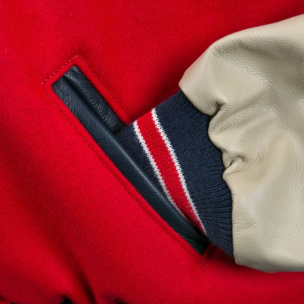 Cincinnati Reds Letterman 1940 Authentic Wool Varsity Jacket - Image 2