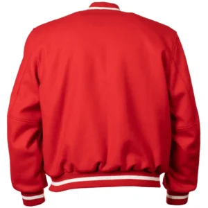 Alternative view of Cincinnati Reds Letterman 1969 Authentic Red Wool Zipper Varsity Jacket