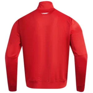 Alternative view of Cincinnati Reds Neutral Pro Standard Fast Lane Full-Zip Red Varsity Jacket