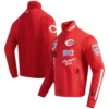 Cincinnati Reds Neutral Pro Standard Fast Lane Full-Zip Red Varsity Jacket - Image 3