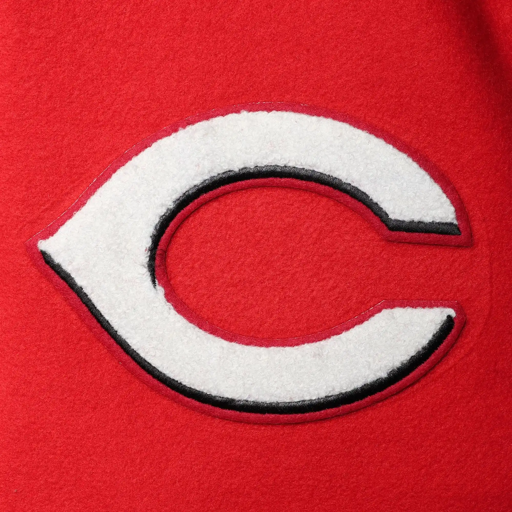 Cincinnati Reds Classic Pro Standard Red Wool & Leather Varsity Jacket - Image 4
