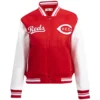 Women's Classic Cincinnati Reds Pro Standard Wool & Leather Varsity Jacket Red & White