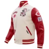 Cincinnati Reds Retro Classic Wool & Leather Varsity Jacket - Image 3