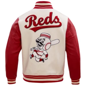 Alternative view of Cincinnati Reds Retro Classic Wool & Leather Varsity Jacket