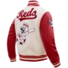 Cincinnati Reds Retro Classic Wool & Leather Varsity Jacket - Image 4