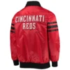 Cincinnati Reds Starter Red The Captain II Full-Zip Satin Varsity Jacket - Image 2