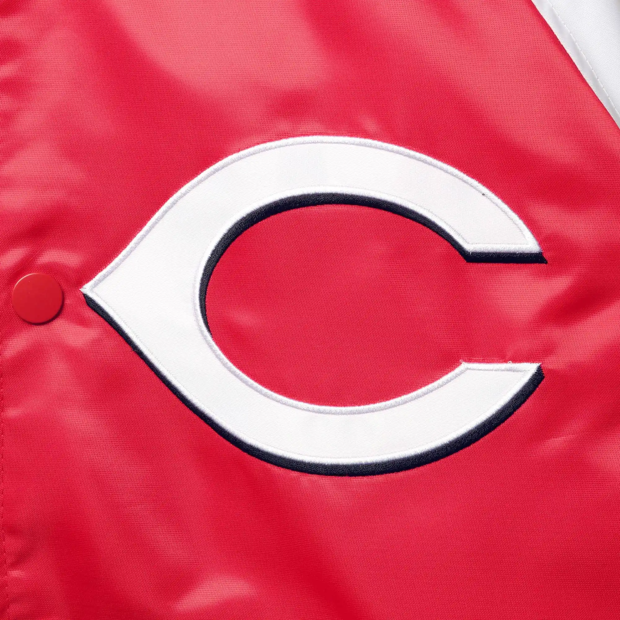 Cincinnati Reds Starter Reliever Full-Snap Satin Varsity Jacket - Image 3