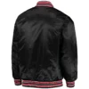 Cincinnati Reds Starter The Diamond Full-Snap Satin Varsity Black Jacket - Image 2