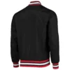 Cincinnati Reds Starter The Jet III Full-Snap Satin Varsity Black Jacket - Image 2