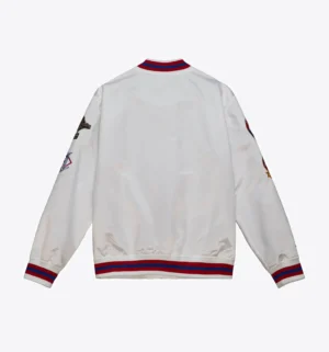 Alternative view of City Collection Lightweight Satin Jacket Atlanta Braves