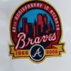 City Collection Lightweight Satin Jacket Atlanta Braves - Image 4