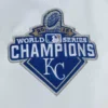 City Collection Lightweight Satin Jacket Kansas City Royals - Image 4