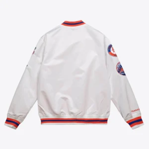Alternative view of New York Mets City Collection Lightweight White Satin Jacket
