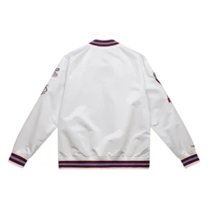 Alternative view of Philadelphia Phillies City Collection Lightweight Satin Varsity White Jacket