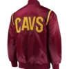 Cleveland Cavaliers Starter Full Snap Maroon Varsity Jacket - Image 2