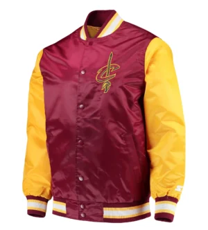 Cleveland Cavaliers Starter The Rookie Maroon & Gold Varsity Jacket
