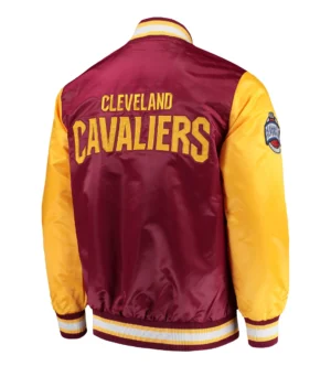 Alternative view of Cleveland Cavaliers Starter The Rookie Maroon & Gold Varsity Jacket