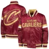 Cleveland Cavaliers Starter Youth Home Game Full-Snap Satin Maroon Varsity Jacket - Image 3