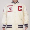 Cleveland Guardians Retro Classic Baseball Team Players Satin Varsity Jacket