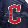 Cleveland Guardians Starter Reliever Full-Snap Satin Varsity Jacket - Image 3
