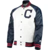 Cleveland Indians Vintage Lead Off Full-Snap Varsity Jacket