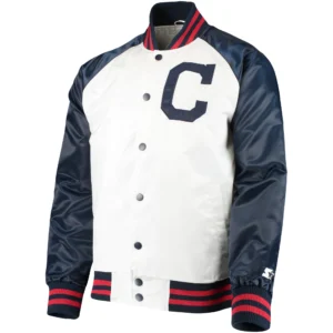 Cleveland Indians Vintage Lead Off Full-Snap Varsity Jacket
