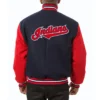 Cleveland Indians Full Wool Two Tone Varsity Jacket - Image 2