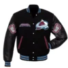 Colorado Avalanche Letterman Wool & Leather Varsity jacket