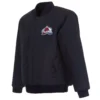 Colorado Avalanche Full Wool One Color Varsity Jacket - Image 4