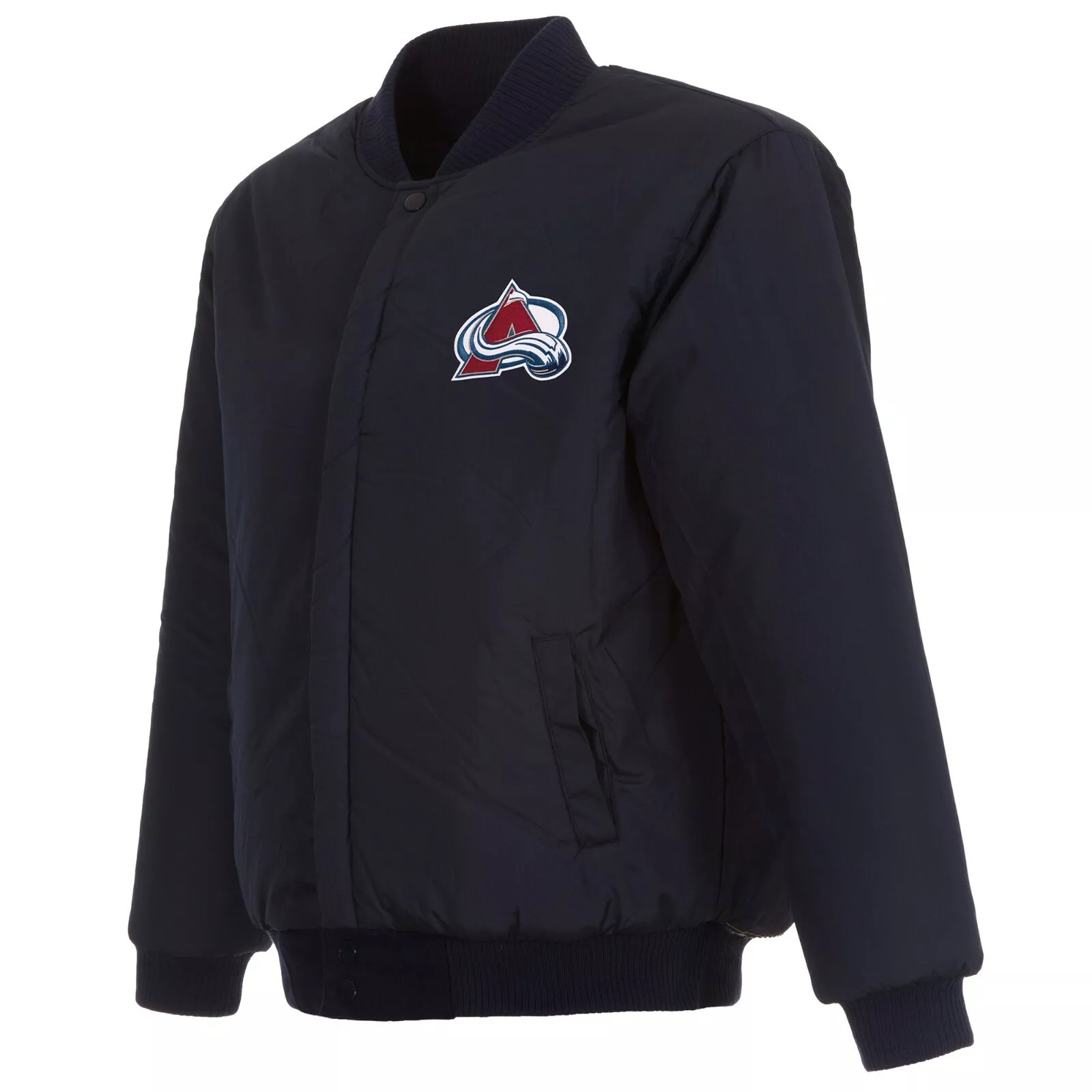 Colorado Avalanche Full Wool One Color Varsity Jacket - Image 4