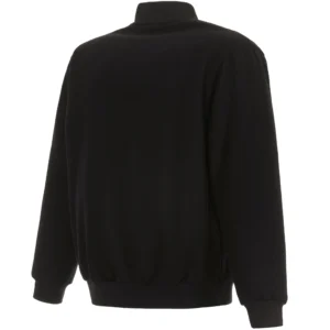 Alternative view of Colorado Rockies Baseball Team Players Black Full Wool One Color Varsity Jacket