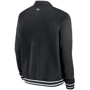 Alternative view of Colorado Rockies Nike Authentic Varsity Black Jacket