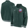 Colorado Rockies Bomber Nike Hunter Green City Connect Game Full-Zip Varsity Jacket - Image 3