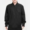 Colorado Rockies Retro Classic Full-Zip Black Satin Varsity Jacket