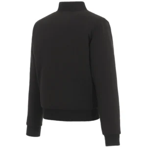 Alternative view of Colorado Rockies Ribbed Knitted Full-Zip Black Full Wool One Color Varsity Jacket