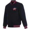 Columbus Blue Jackets Navy Full Wool One Color Varsity Jacket