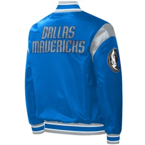 Alternative view of Dallas Mavericks Prime Time Basketball Team Players Satin Varsity Jacket