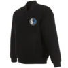 Dallas Mavericks Classic Rib Full Wool One Color Varsity Jacket