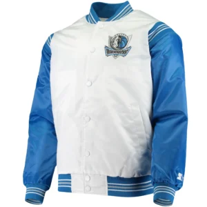 Dallas Mavericks The Enforcer Starter Satin Varsity Jacket