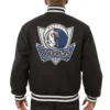 Dallas Mavericks Full Wool One Color Varsity Jacket - Image 2