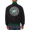 Dallas Stars One Color Full Wool Varsity Jacket - Image 2