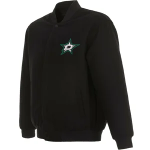 Dallas Stars One Color Full Wool Varsity Jacket