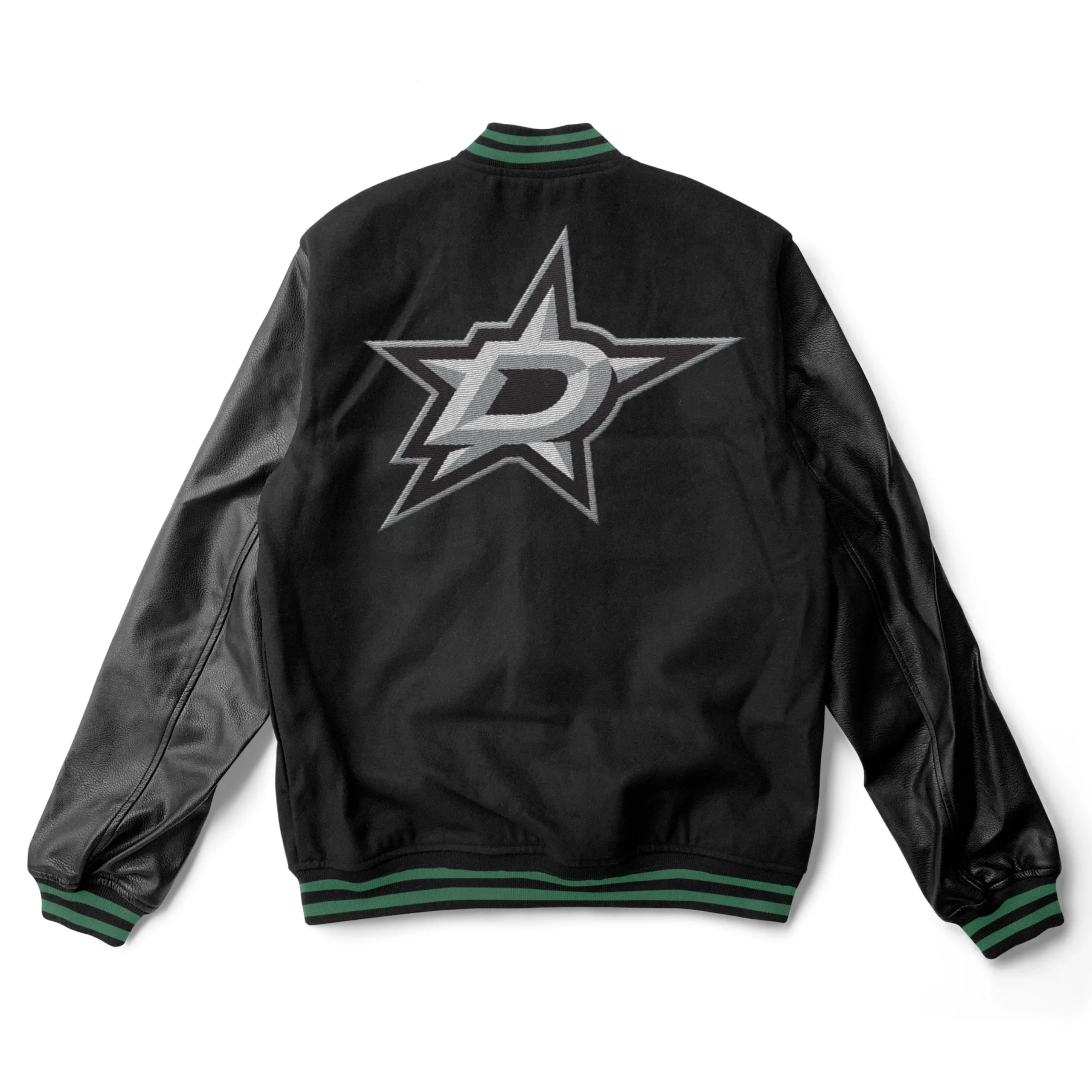 Dallas Stars Letterman Wool & Leather Varsity Jacket - Image 2