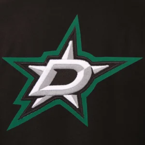 Alternative view of Dallas Stars One Color Full Wool Varsity Jacket