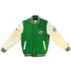 Dallas Stars Prospect Letterman Green/Cream Varsity Jacket