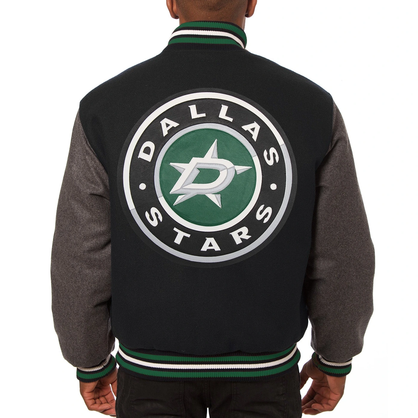 Dallas Stars Two Tone Full Wool Varsity Jacket - Image 2