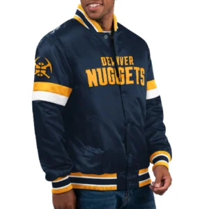 Denver Nuggets Home Game Basketball Team Players Varsity Jacket
