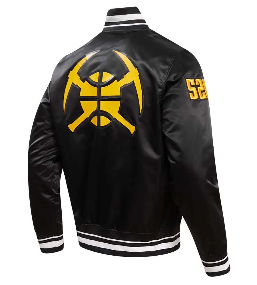 Denver Nuggets Standard Pro City Edition Satin Varsity Jacket - Image 2