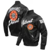Detroit Pistons Pro Standard City Edition 2023/24 Black Varsity Jacket - Image 4